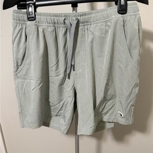 Burlebo Shorts Mens Medium Lined Performance Moisture Wicking Gray Athletic